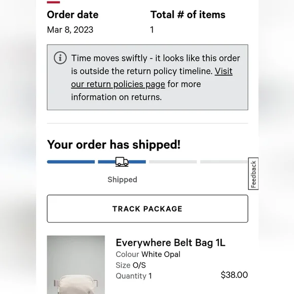 NWOT white opal everywhere belt bag - Picture 3 of 10